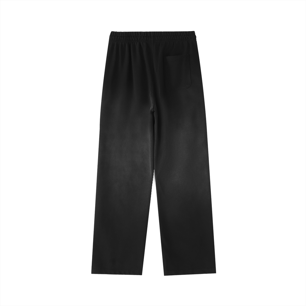 RIVV Washed Gradient Straight-Leg Sweatpants