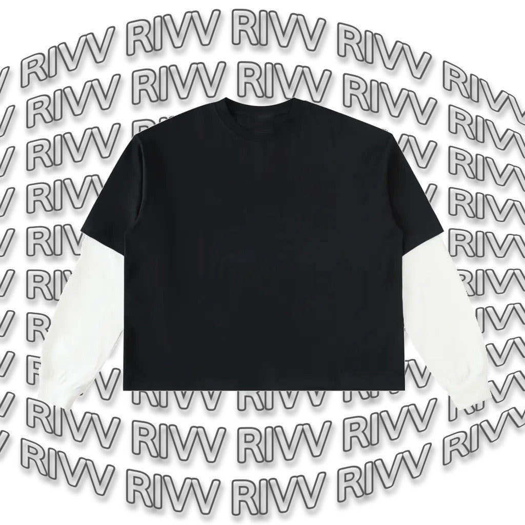 RIVV Layered Blank Cotton Tee