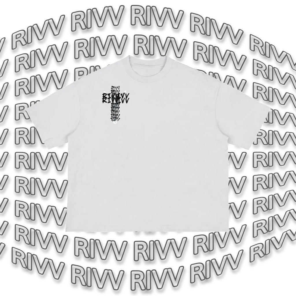 RIVV Cross Tee 250gsm Faith Over Fear