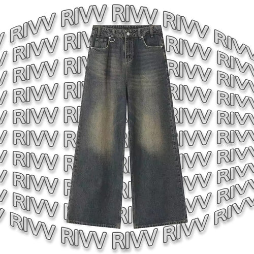 Mens baggy Sun Bleached Denim