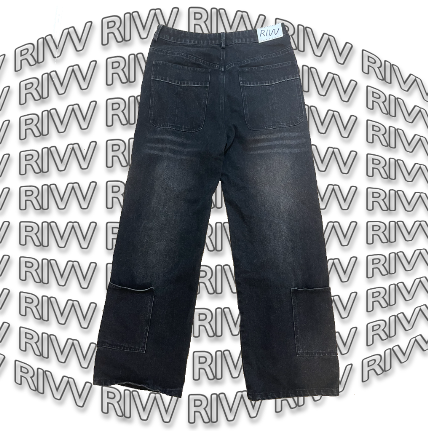 RIVV Midnight Bleached Denim