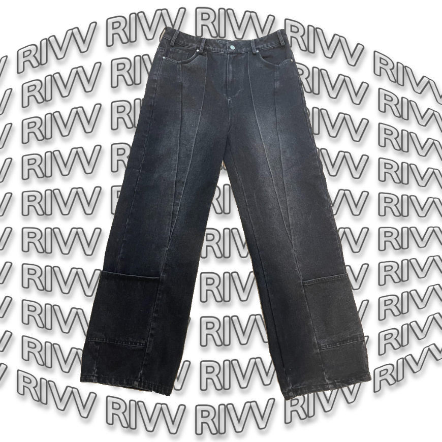 RIVV Midnight Bleached Denim